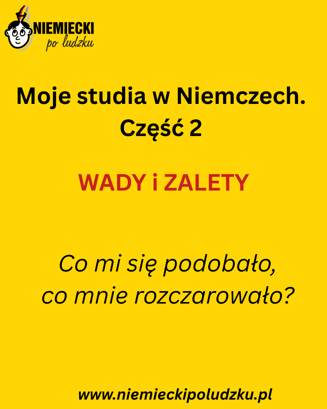 Moje studia w Niemczech. Część 2